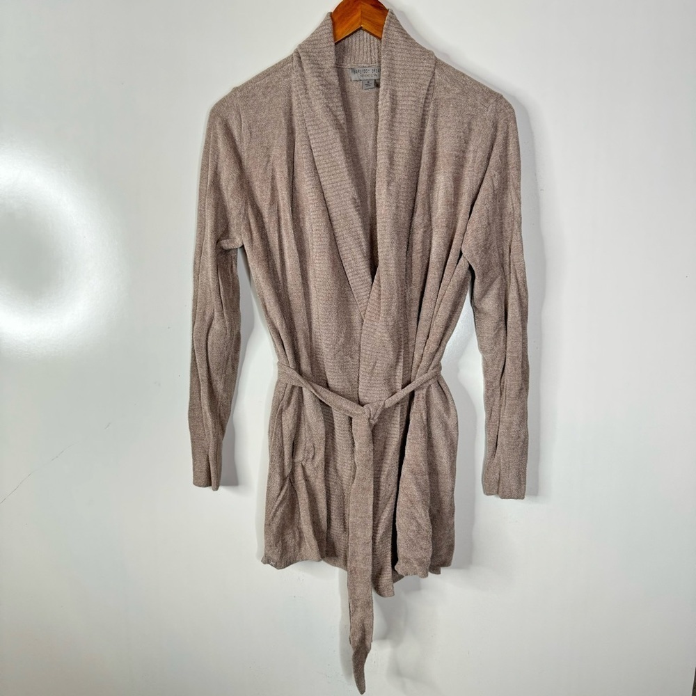Barefoot Dreams Cozy Chic‎ Ultra Lite Belted Cardigan Size Medium